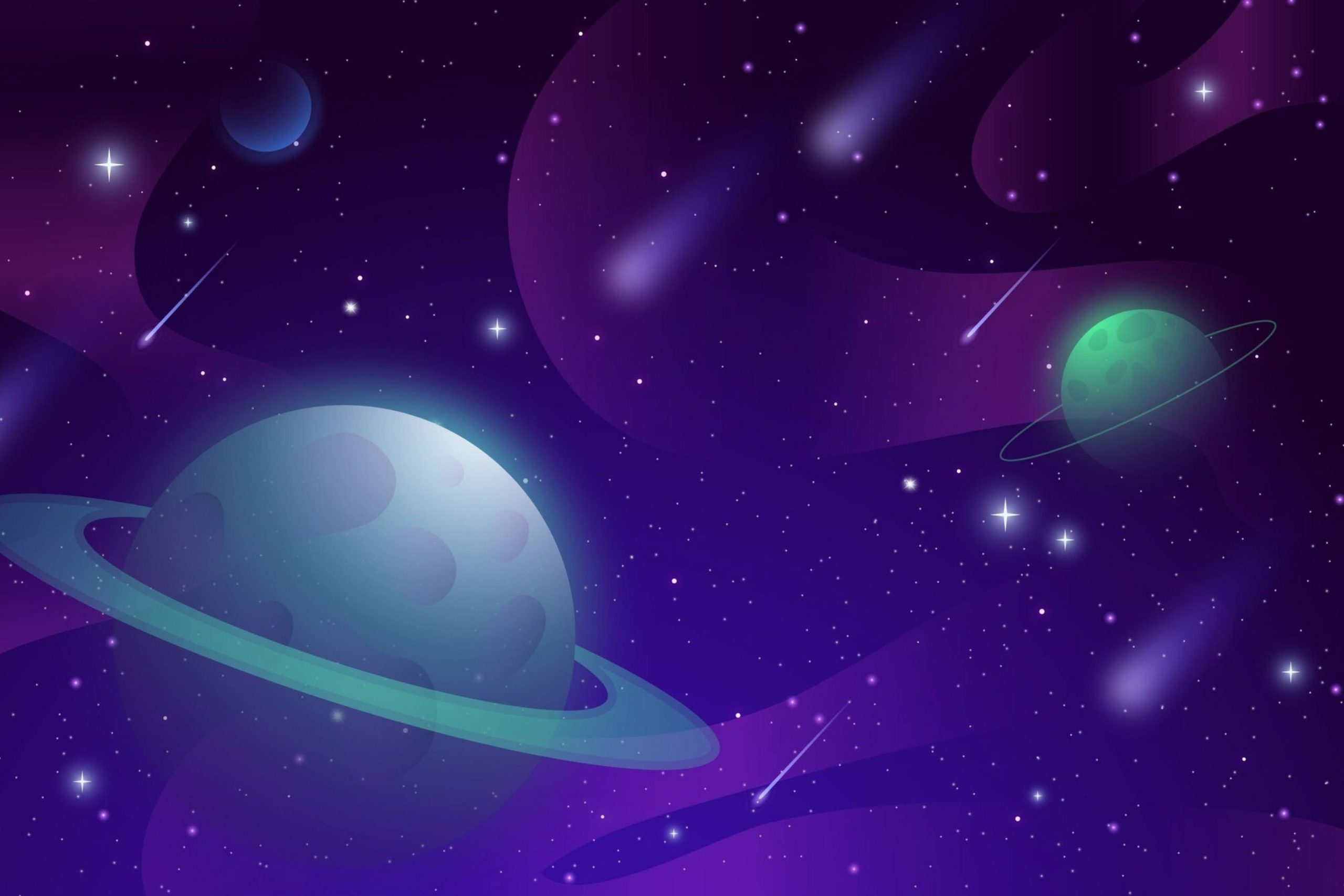 Space themed illustration